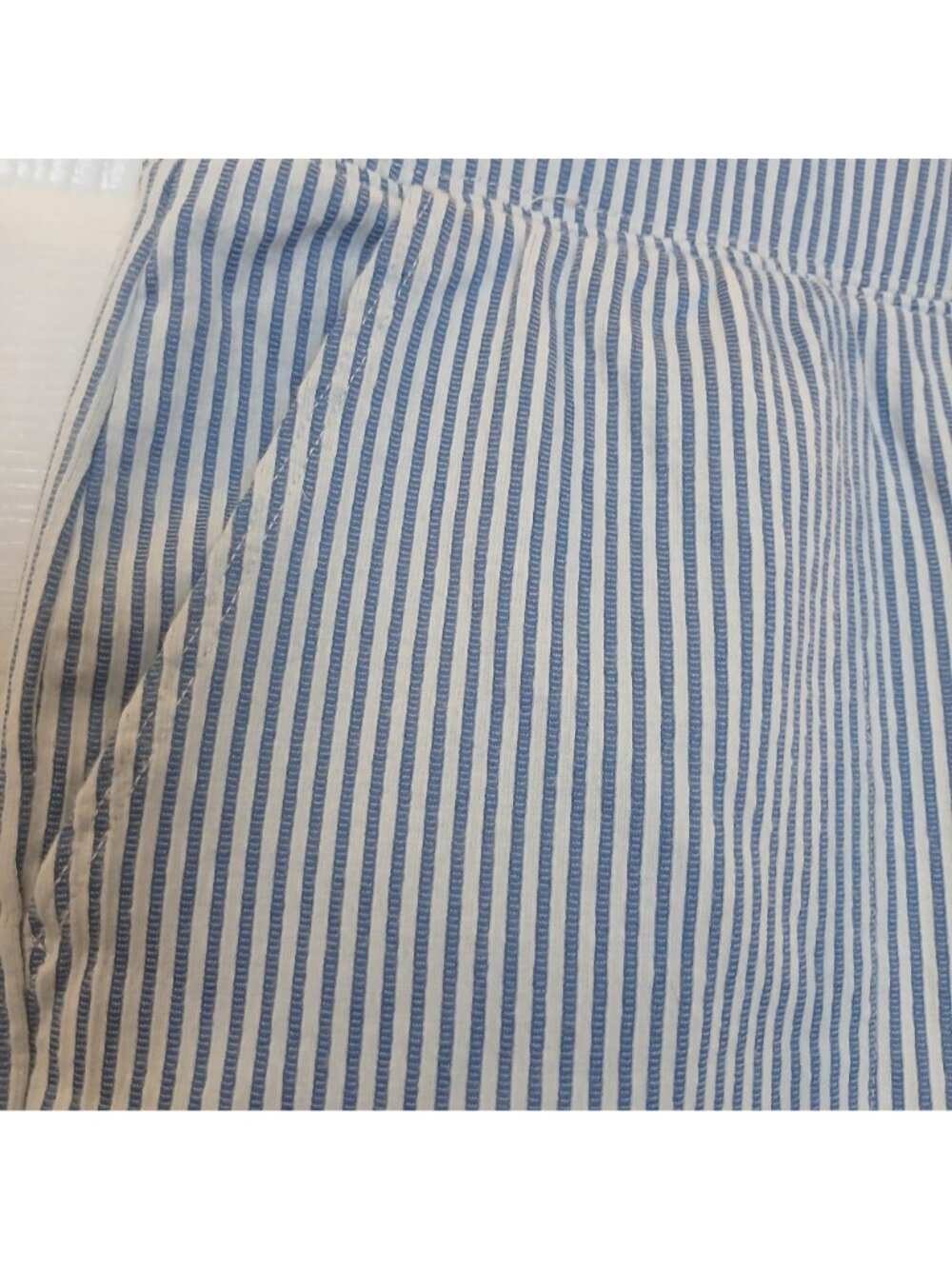 Denim & Co Womens XS Shorts Blue & White Elastic Waist Pockets Casual #I-1 - Picture 2 of 9
